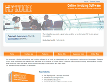 Tablet Screenshot of phpinvoice.com